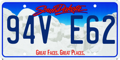 SD license plate 94VE62