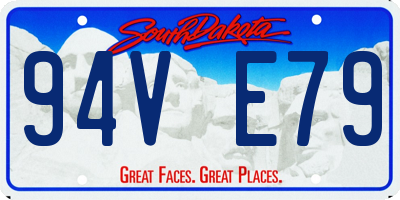 SD license plate 94VE79