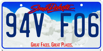 SD license plate 94VF06