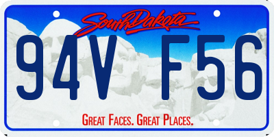 SD license plate 94VF56