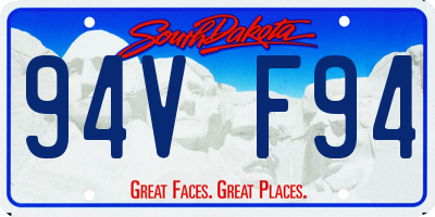 SD license plate 94VF94