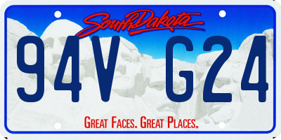 SD license plate 94VG24