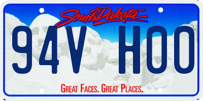 SD license plate 94VH00