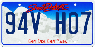 SD license plate 94VH07