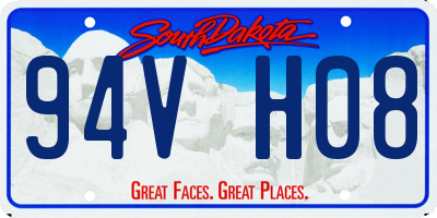 SD license plate 94VH08