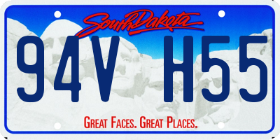 SD license plate 94VH55