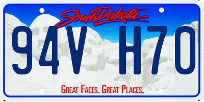 SD license plate 94VH70