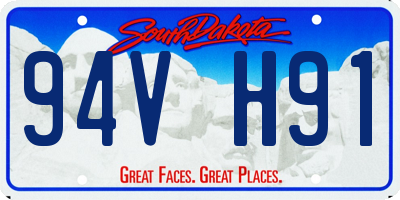 SD license plate 94VH91