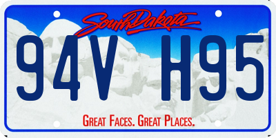 SD license plate 94VH95