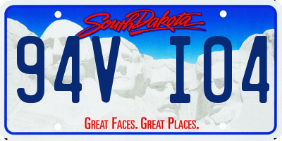 SD license plate 94VI04