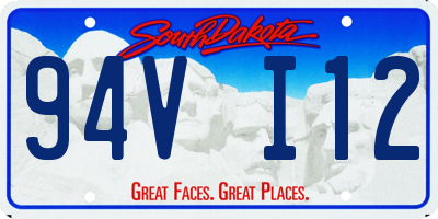 SD license plate 94VI12