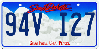 SD license plate 94VI27