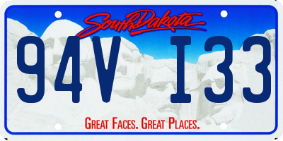 SD license plate 94VI33