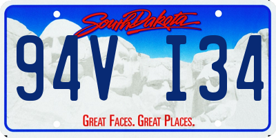SD license plate 94VI34