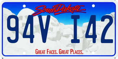SD license plate 94VI42