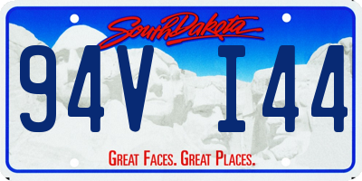 SD license plate 94VI44