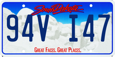 SD license plate 94VI47