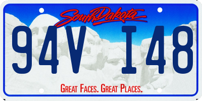 SD license plate 94VI48