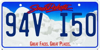 SD license plate 94VI50
