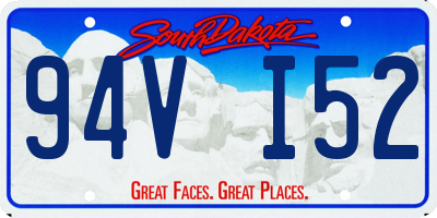SD license plate 94VI52