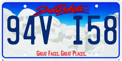 SD license plate 94VI58