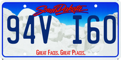 SD license plate 94VI60