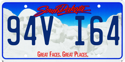 SD license plate 94VI64
