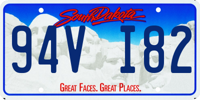 SD license plate 94VI82