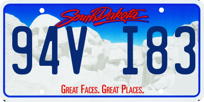 SD license plate 94VI83