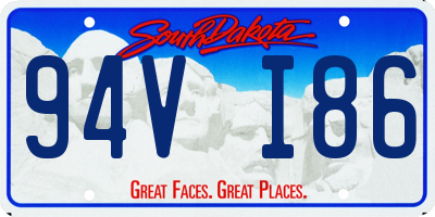 SD license plate 94VI86