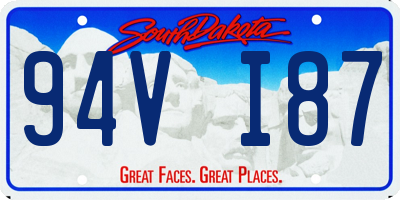 SD license plate 94VI87