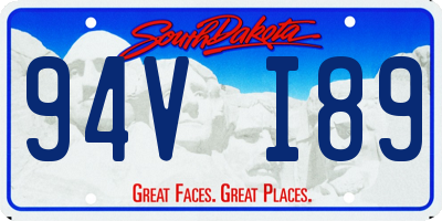 SD license plate 94VI89