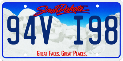 SD license plate 94VI98