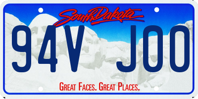 SD license plate 94VJ00