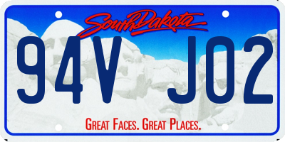 SD license plate 94VJ02