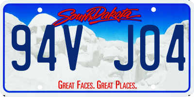 SD license plate 94VJ04