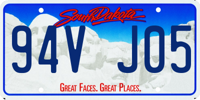 SD license plate 94VJ05