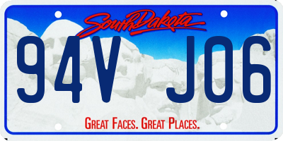 SD license plate 94VJ06