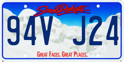 SD license plate 94VJ24