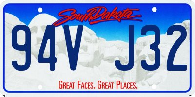 SD license plate 94VJ32