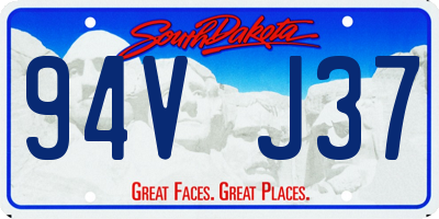 SD license plate 94VJ37