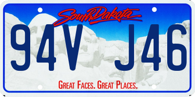 SD license plate 94VJ46