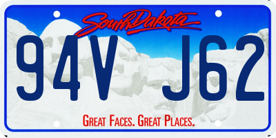 SD license plate 94VJ62