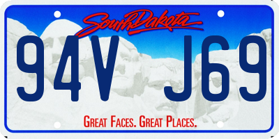 SD license plate 94VJ69