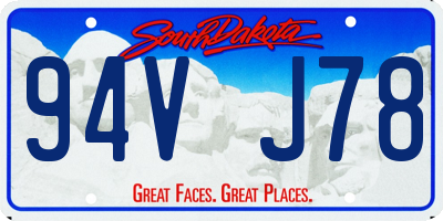 SD license plate 94VJ78