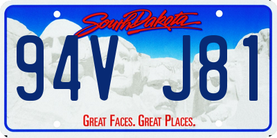 SD license plate 94VJ81