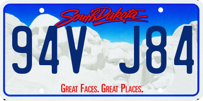 SD license plate 94VJ84