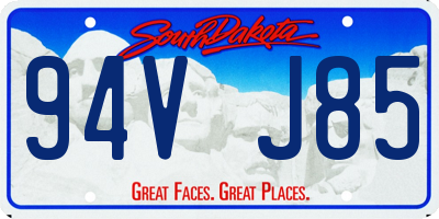 SD license plate 94VJ85