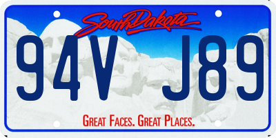 SD license plate 94VJ89