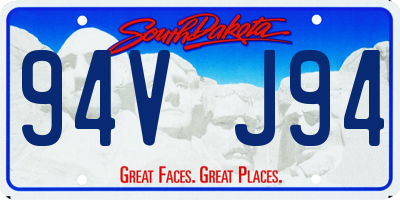 SD license plate 94VJ94